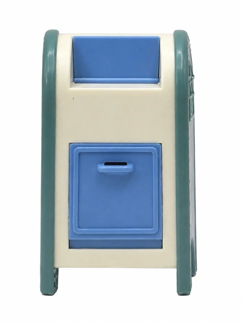 Vintage Fisher-Price Loving Family Dollhouse White-Blue Mailbox Postal Box 4”